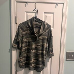 Camouflage Print Women's Top